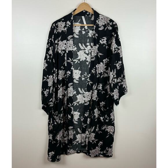 Spiritual Gangster Womens Maya Floral Kimono Swim Coverup Sz OS | Flowy Layers - Picture 4 of 15